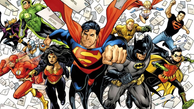 Comiczeichnung der Superhelden. Comiczeichnung der Superhelden.