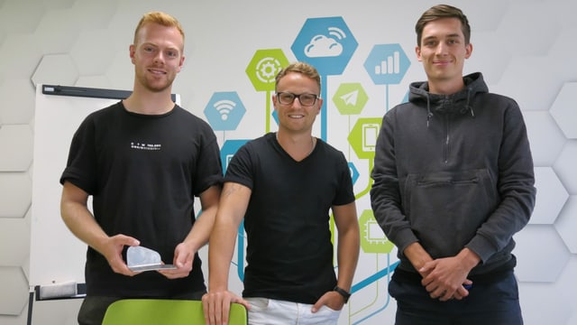 Joël Steiner, Michel Lüthi und Jonas Giger. Joël Steiner, Michel Lüthi und Jonas Giger.