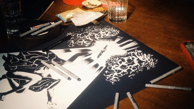 Zeichnung im Atelier Zeichnung im Atelier