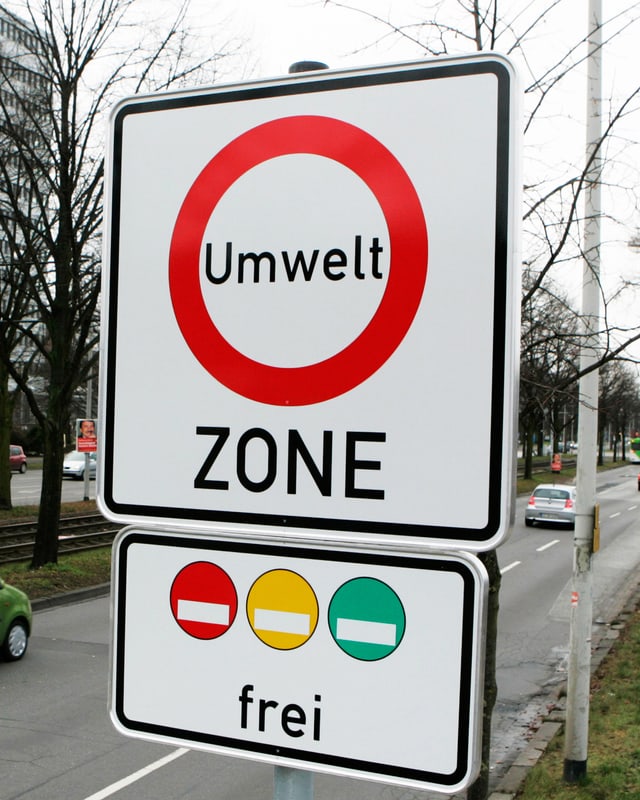 Umweltzonen-Schild Umweltzonen-Schild