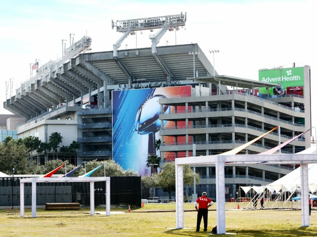 Das Raymond James Stadion in Tampa Bay, Florida. Das Raymond James Stadion in Tampa Bay, Florida.