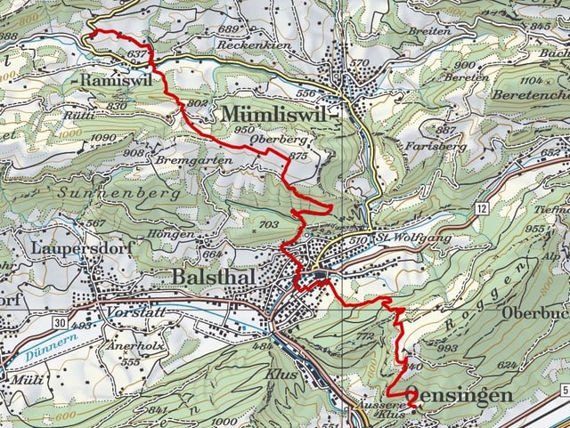 Etappe 4: Ramiswil- Bechburg Etappe 4: Ramiswil- Bechburg