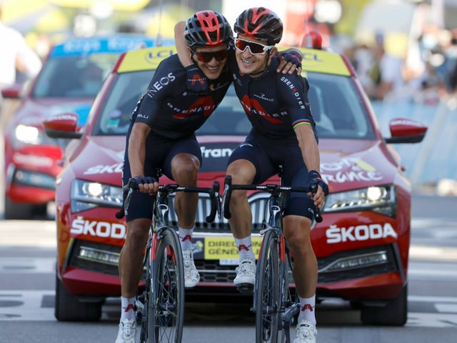Richard Carapaz und Michal Kwiatkowski