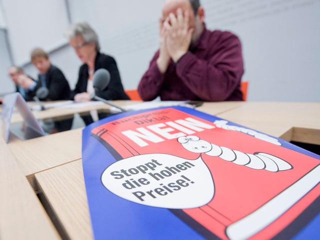 Plakat Nein zur Buchpreisbindung Plakat Nein zur Buchpreisbindung