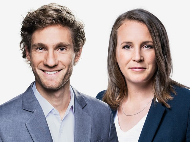 Doppelbild mit Manuel Köng und Nora Häuptle. Doppelbild mit Manuel Köng und Nora Häuptle.