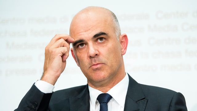 Alain Berset an der Medienkonferenz in Bern. Alain Berset an der Medienkonferenz in Bern.
