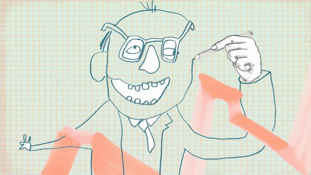 Eine sehr unbeholfen gezeichnete Strichfigur. Nur die Hand ist schön und realistisch gezeichnet. Sie hält einen Stift und zeichnet den Rest der Figurselbst Eine sehr unbeholfen gezeichnete Strichfigur. Nur die Hand ist schön und realistisch gezeichnet. Sie hält einen Stift und zeichnet den Rest der Figurselbst