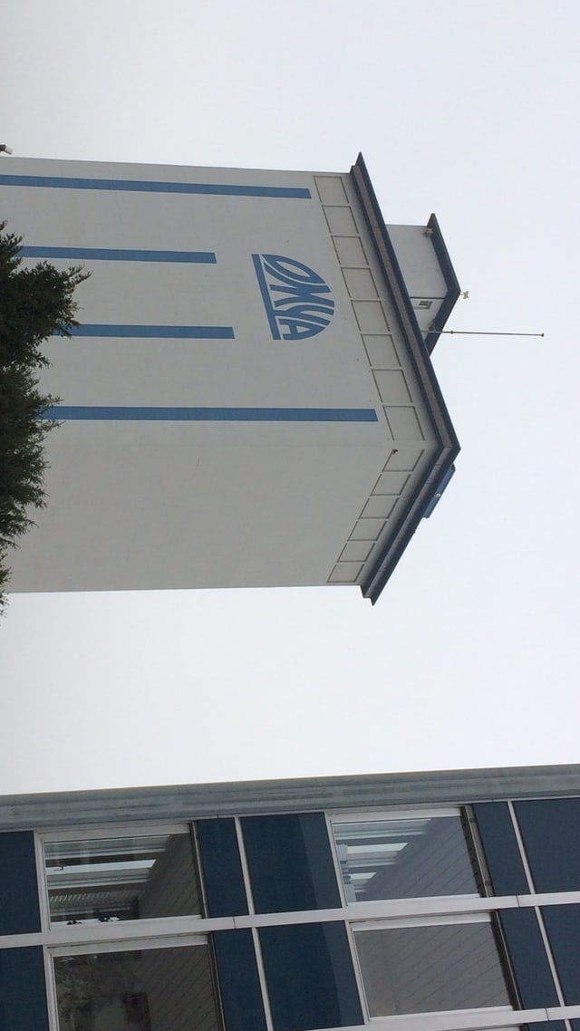 Gebäude mit Omya-Logo Gebäude mit Omya-Logo