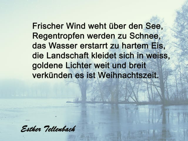 Gedicht über gefrorenem See