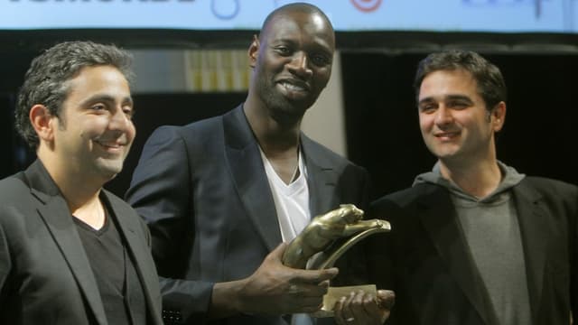 Zwei Regisseure und ein Schauspieler an einem Filmfestival. Zwei Regisseure und ein Schauspieler an einem Filmfestival.