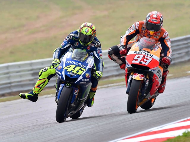 Rossi und Marquez.