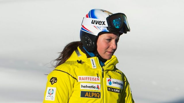 Jasmina Suter bei einer Streckenbesichtigung. Jasmina Suter bei einer Streckenbesichtigung.
