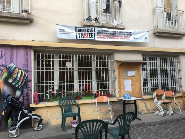 Das Refuge Solidaire in der südostfranzösischen Grenzstadt Briançon. Das Refuge Solidaire in der südostfranzösischen Grenzstadt Briançon.