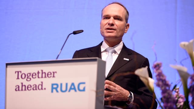 Il schef da la RUAG Urs Breitmeier. Il schef da la RUAG Urs Breitmeier.