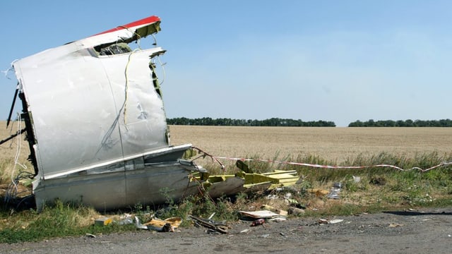 Ein Wrackteil der abgestürzten MH17 Ein Wrackteil der abgestürzten MH17