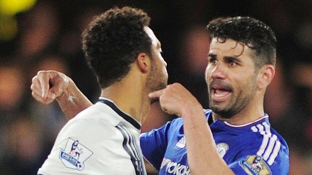 Mousa Dembélé (l.) und Diego Costa. Mousa Dembélé (l.) und Diego Costa.