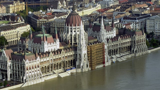 Parlamentsgebäude in Budapest.