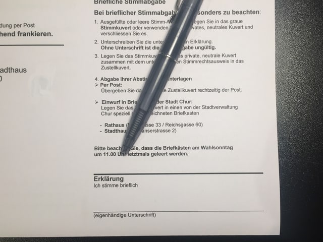 Stimmrechtsausweis