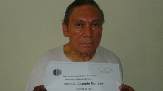 Noriega als Gefangener Noriega als Gefangener