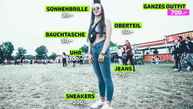 Festivalbesucherin Festivalbesucherin