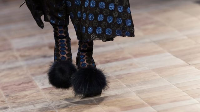 Pelzschuhe von Sonia Rykiel. Pelzschuhe von Sonia Rykiel.