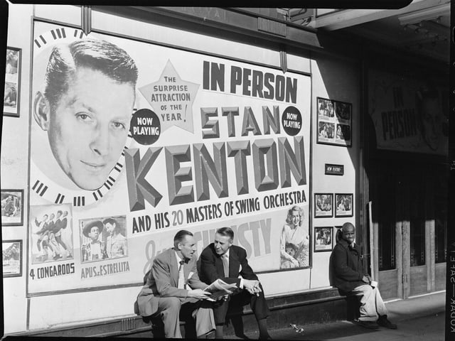 Stan Kenton und Band als Plakat. Stan Kenton und Band als Plakat.