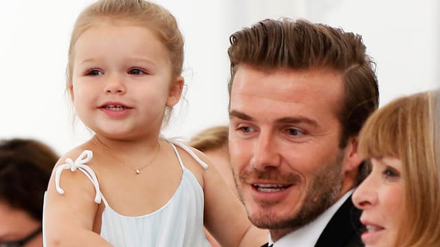 David Beckham mit Tochter Harper David Beckham mit Tochter Harper