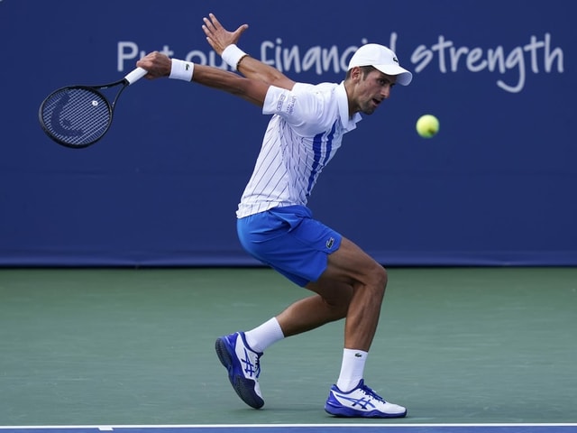 Novak Djokovic brilliert in New York weiter. Novak Djokovic brilliert in New York weiter.