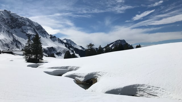Schwägalp unter einer frischen Schneedecke. Schwägalp unter einer frischen Schneedecke.