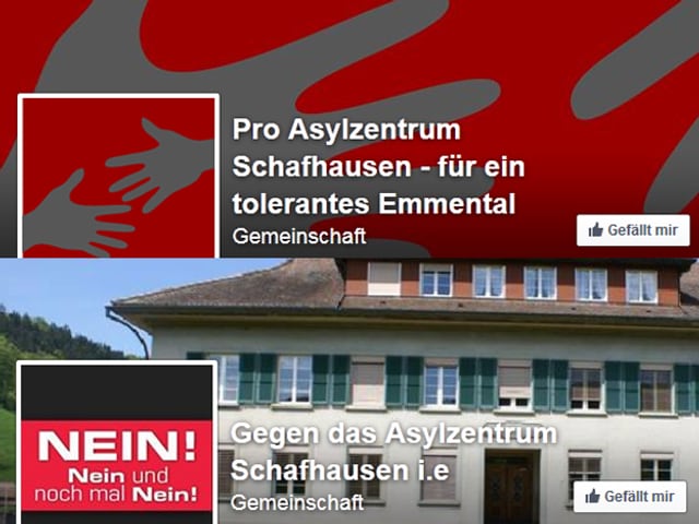 Die Profile der Befürworter und Gegner auf Facebook Die Profile der Befürworter und Gegner auf Facebook