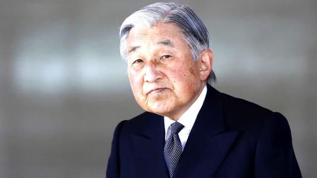 Der japanische Kaiser Akihito. Der japanische Kaiser Akihito.