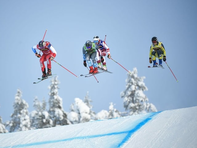 Ryan Regez fliegt in Idre voraus. Ryan Regez fliegt in Idre voraus.