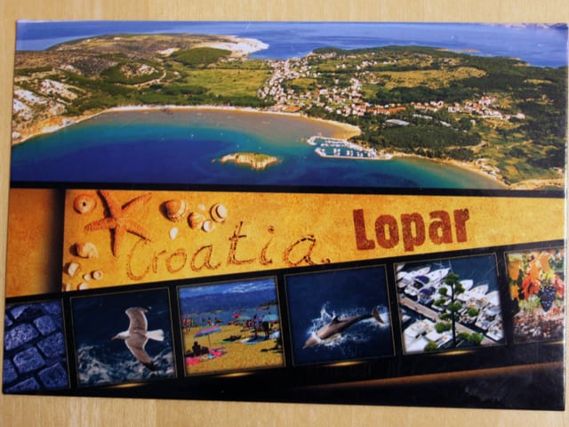 Karte aus Kroatien