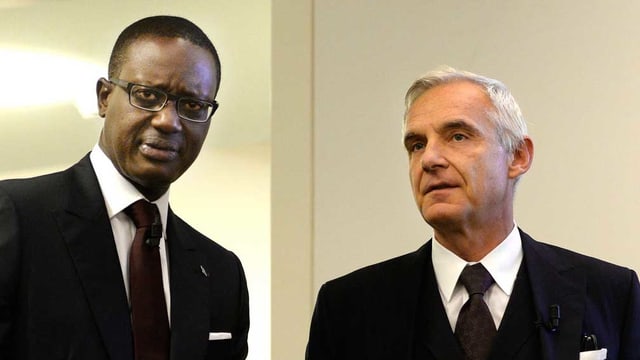 Konzernchef Tidjane Thiam und Verwaltungsratspräsident Urs Rohner. Konzernchef Tidjane Thiam und Verwaltungsratspräsident Urs Rohner.