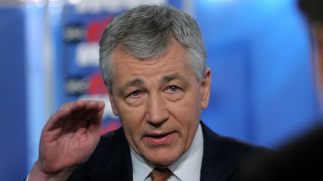 Portraitbild von Chuck Hagel. Portraitbild von Chuck Hagel.