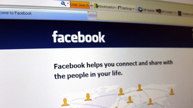 Die Einstiegsseite von Facebook. Die Einstiegsseite von Facebook.