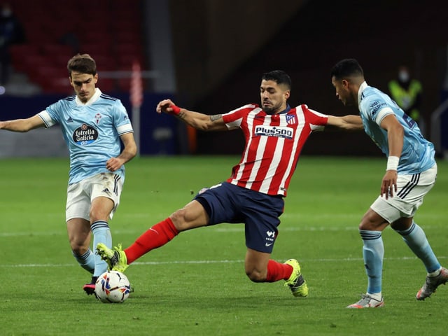 Luis Suarez lässt gegen Celta Vigo Punkte liegen. Luis Suarez lässt gegen Celta Vigo Punkte liegen.