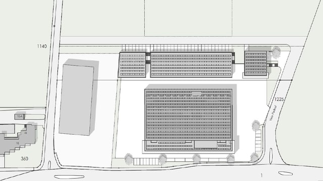 Actualmain vegn construida ina nova via d'access, e sisum da maun dretg duai dar il campus nov. Actualmain vegn construida ina nova via d'access, e sisum da maun dretg duai dar il campus nov.