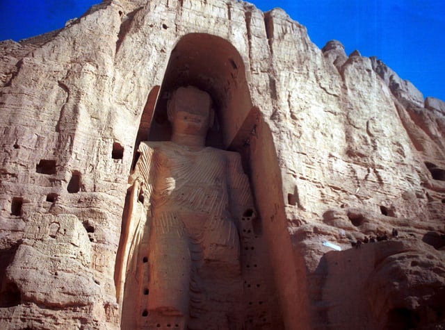 Buddha-Statue in Bamian. Buddha-Statue in Bamian.