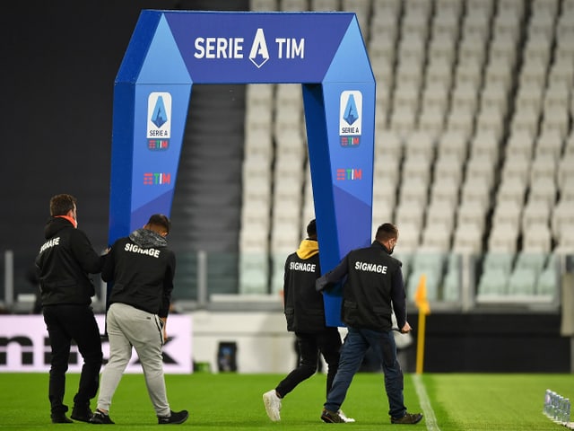 Die Partie zwischen Juventus und Neapel fand nicht statt. Die Partie zwischen Juventus und Neapel fand nicht statt.