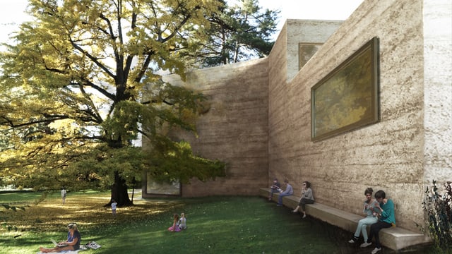 Visualisaziun dal nov project da Zumthor. Visualisaziun dal nov project da Zumthor.