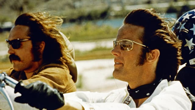 Dennis Hopper und Peter Fonda in Easy Rider. Dennis Hopper und Peter Fonda in Easy Rider.