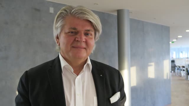 Romeo Maggi - Porträt eines Mannes mit grauen dichtem Haar Romeo Maggi - Porträt eines Mannes mit grauen dichtem Haar
