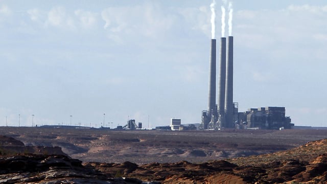 Ein Kohlekraftwerk in der Nähe von Page im Bundesstaat Arizona. Ein Kohlekraftwerk in der Nähe von Page im Bundesstaat Arizona.
