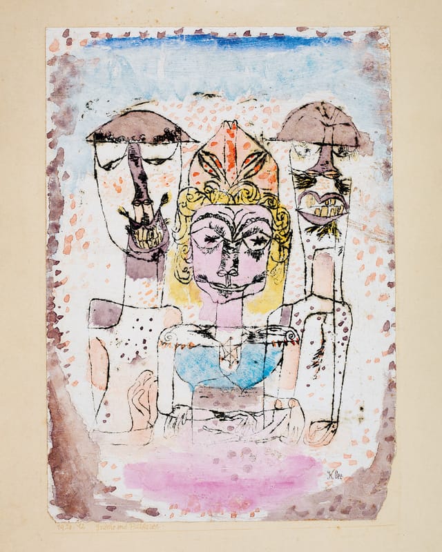 Gemälde mit drei Figuren Gemälde mit drei Figuren