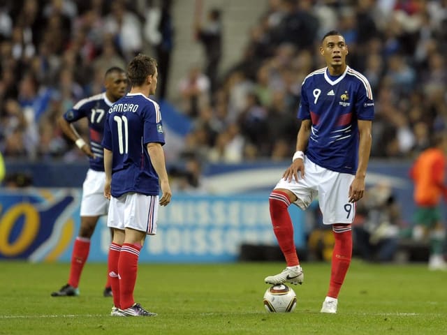 Kevin Gameiro und Guillaume Hoarau im Trikot Frankreichs. Kevin Gameiro und Guillaume Hoarau im Trikot Frankreichs.