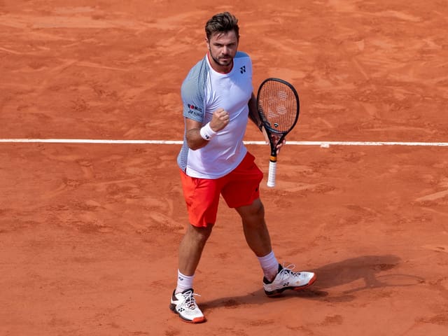 Stan Wawrinka ballt die Faust Stan Wawrinka ballt die Faust