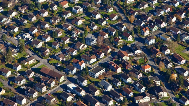Ein Einfamilienhaus reiht sich ans nächste in Buchs (SG) Ein Einfamilienhaus reiht sich ans nächste in Buchs (SG)