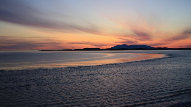 Abendstimmung an der norwegischen Küste. Abendstimmung an der norwegischen Küste.
