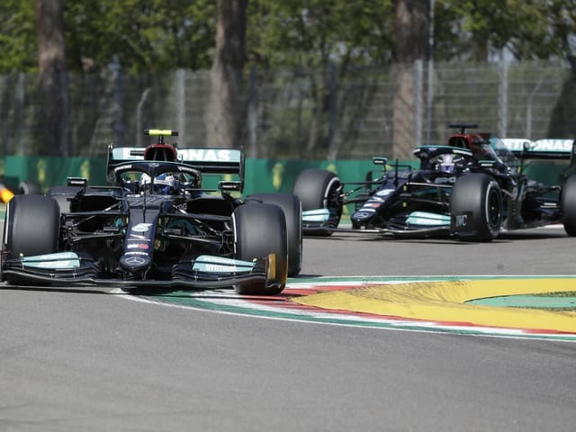 Die britischen «Silberpfeile» Valtteri Bottas und Lewis Hamilton. Die britischen «Silberpfeile» Valtteri Bottas und Lewis Hamilton.